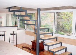 escalier-bois-metal-loft