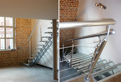 escalier-verre-metal